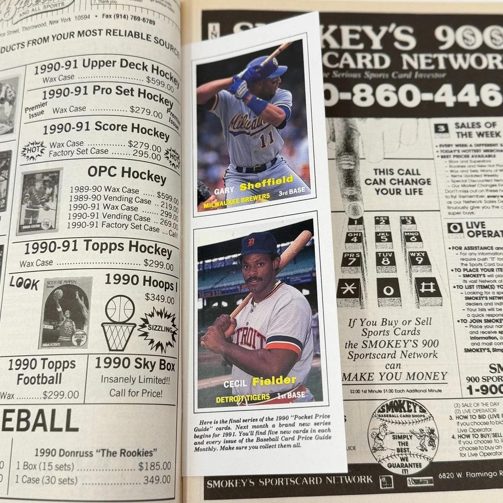 Sports Collectors Digest Price Guide Magazine Lot Cards Intact 1990s 5 Issues